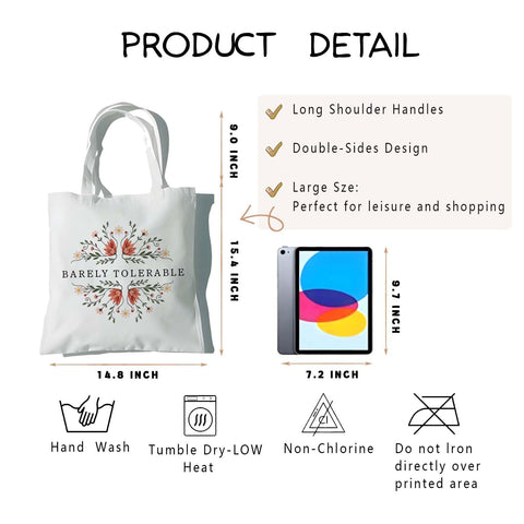 EVER-GOING TUNE bolsa de lienzo para compras y salidas cotidianas