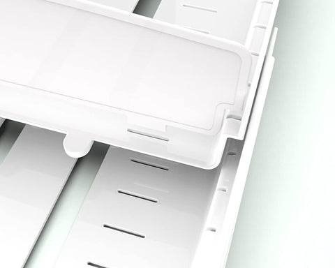 Asa integrada de Everie facilita transportar el organizador entre áreas de la cocina.