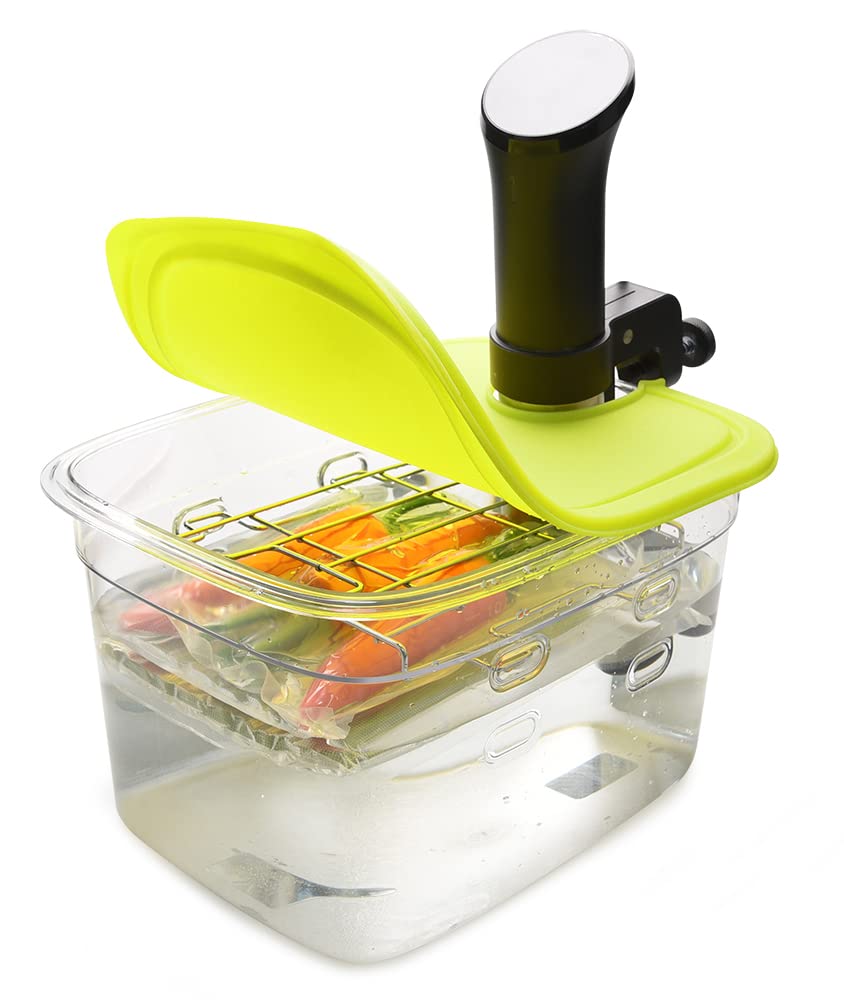 Everie contenedor sous vide de 12 cuartos con flujo de agua suave para cocción estable