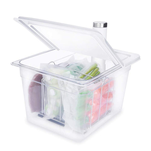 Everie contenedor sous vide 12qt con compatibilidad Breville Joule para cocción precisa