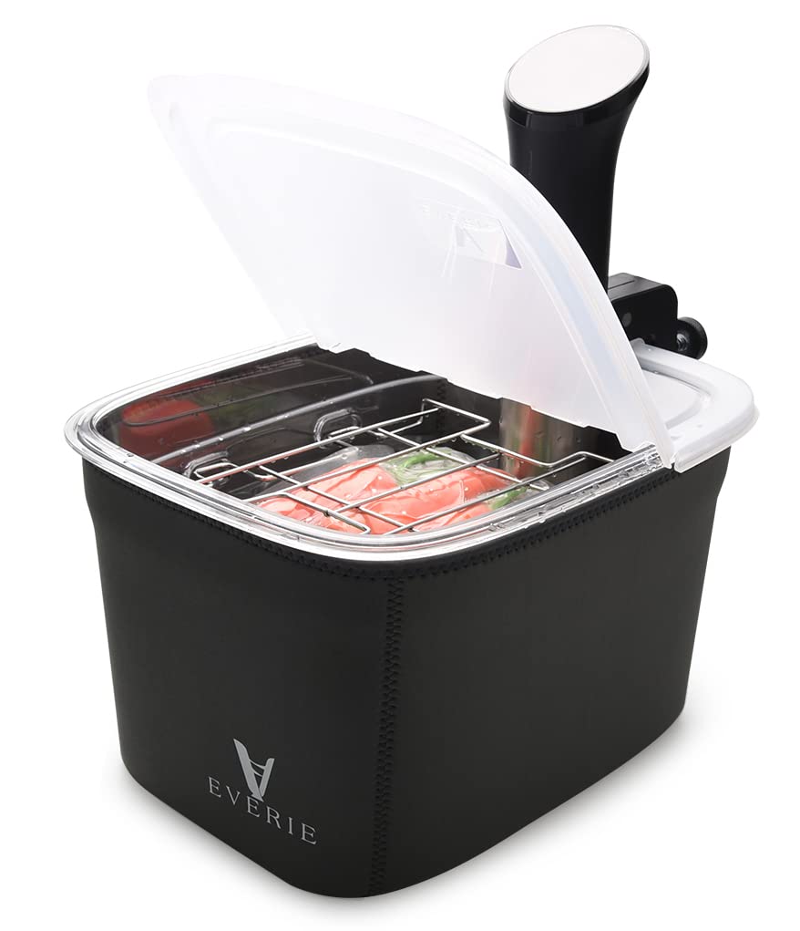 EVERIE Contenedor sous-vide de doce cuartos para cocción estable y distribución uniforme del agua