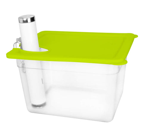 Everie conjunto con contenedor y tapa, ideal para cocinar por lotes.