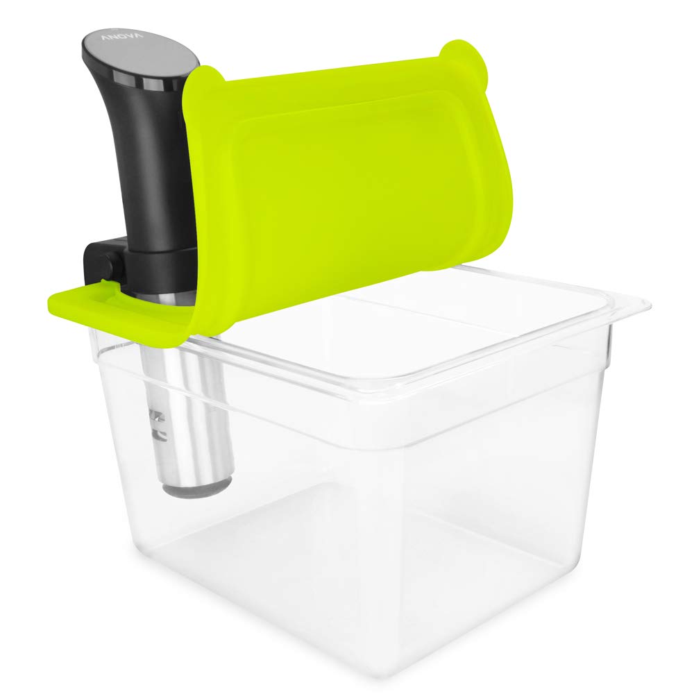 Everie contenedor sous vide de 12 qt con tapa universal para cocción estable.