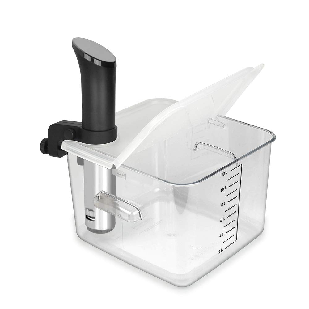 EVERIE tapa plegable con bisagra para Anova Nano 750W, reduce evaporación y facilita uso nocturno