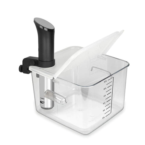 EVERIE tapa plegable con bisagra para Anova Nano 750W, reduce evaporación y facilita uso nocturno