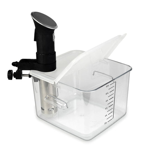 EVERIE tapa para Rubbermaid 12 qt, montaje en esquina y evaporación reducida