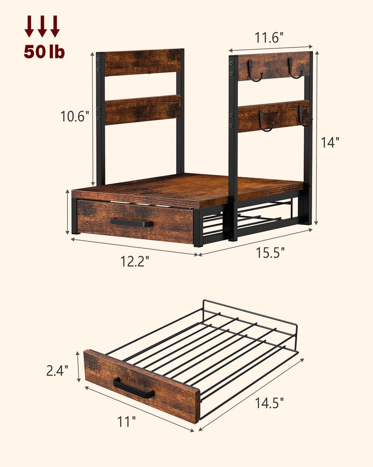 Evermagin diseño con cinco columnas facilita ordenar sabores de café.