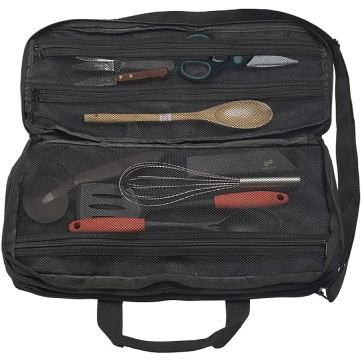 Everpride bolsa para cuchillos de chef, compartimento con cremallera para utensilios.