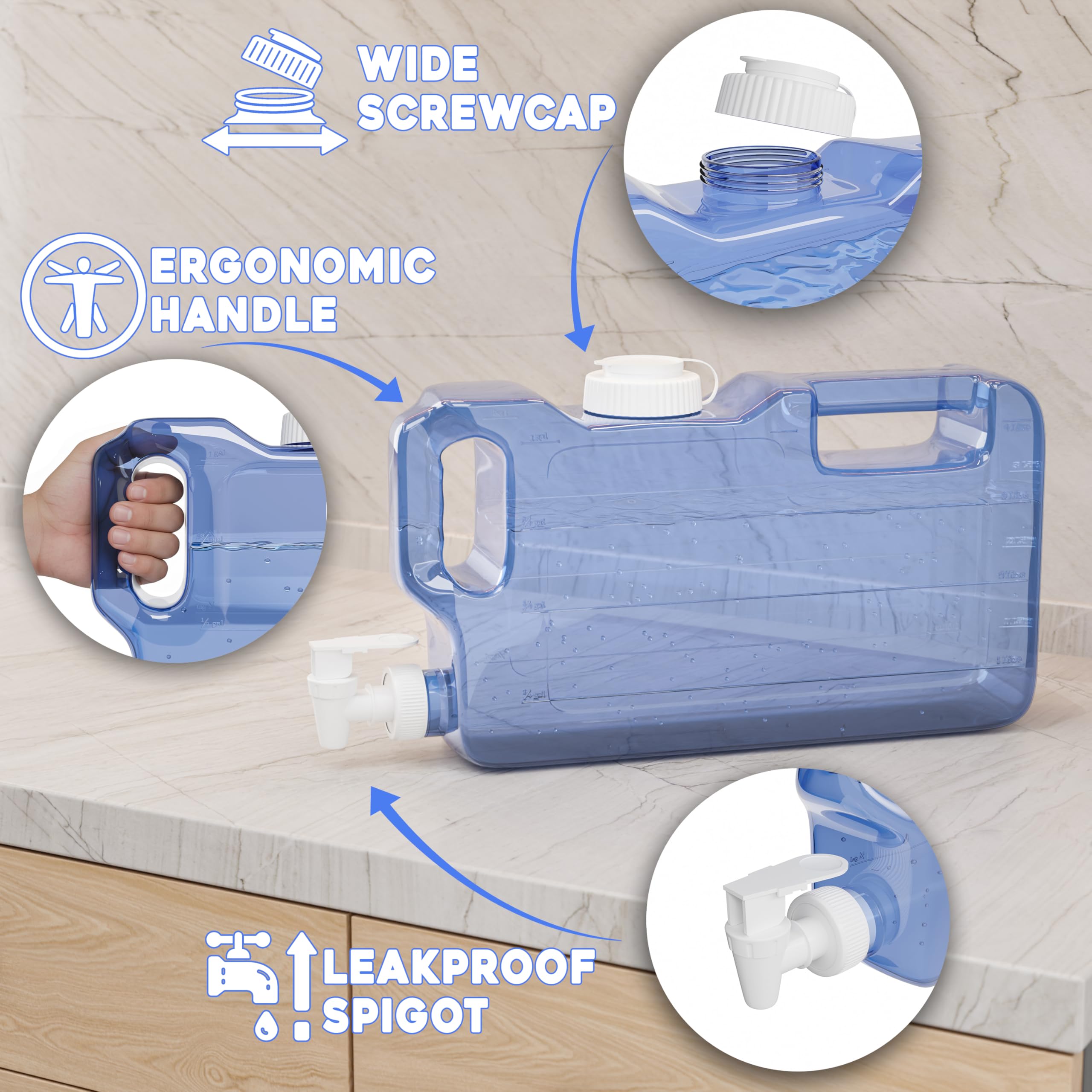 EverQuench con materiales libres de BPA para bebidas saludables.
