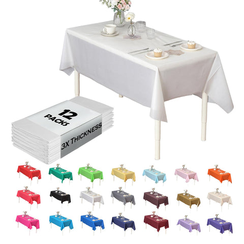 Evershine: cubierta de mesa dura blanca 54x108 para protección duradera.