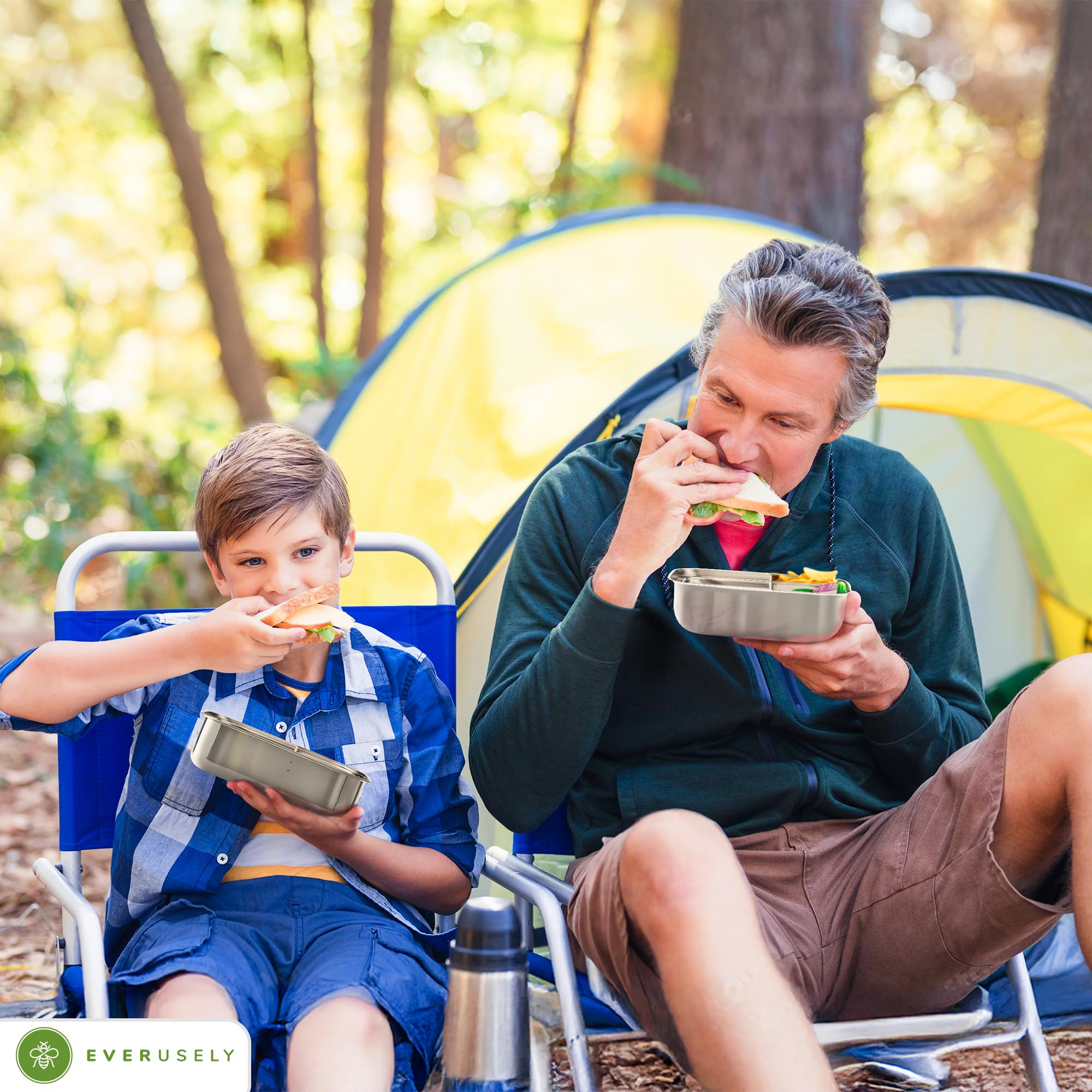 Everusely uso versátil para oficina, picnic o viaje con un solo contenedor.