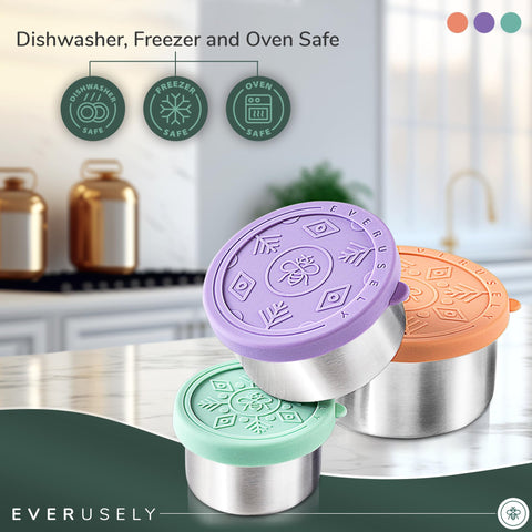 Everusely en tres tamaños: 13oz/400ml, 6oz/200ml y 3oz/100ml.