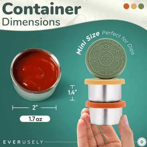 Everusely tapas hermeticas para condimentos evitan derrames.