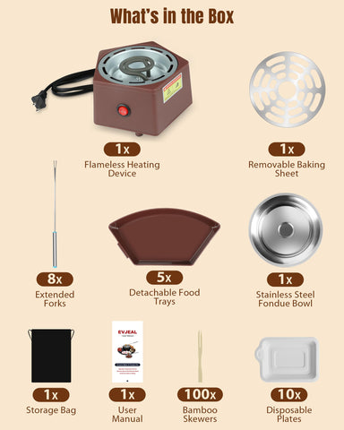 Evjeal Hacedor de s'mores: Caja regalo premium para ocasiones especiales.