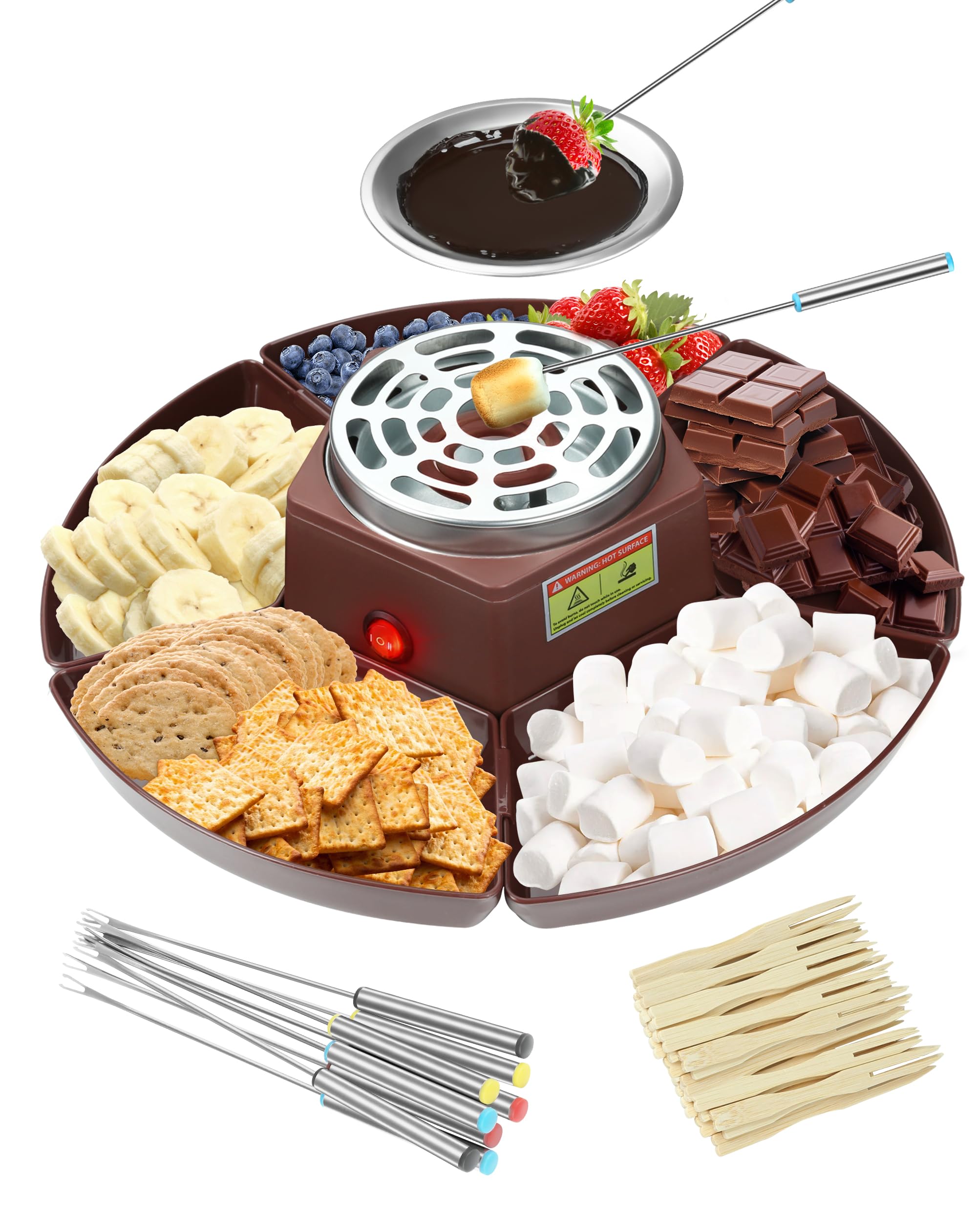 Evjeal Hacedor de s'mores: Rostador de mesa para postres rápidos en casa.