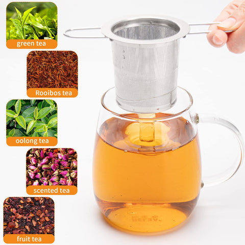 Colador de té de acero inoxidable Evmliy resistente al calor