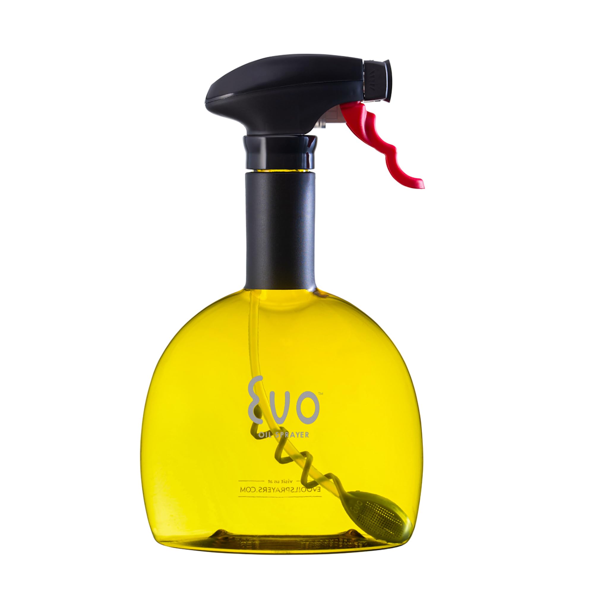 Evo Original botella-aceite-24oz rocía uniformemente para cocinar en casa.
