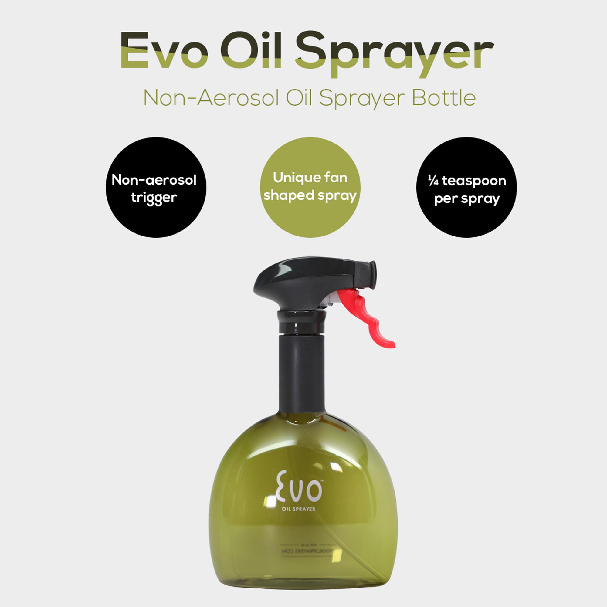 Rociador Evo Mini chorro abanico para dos aceites o vinagre con precisión