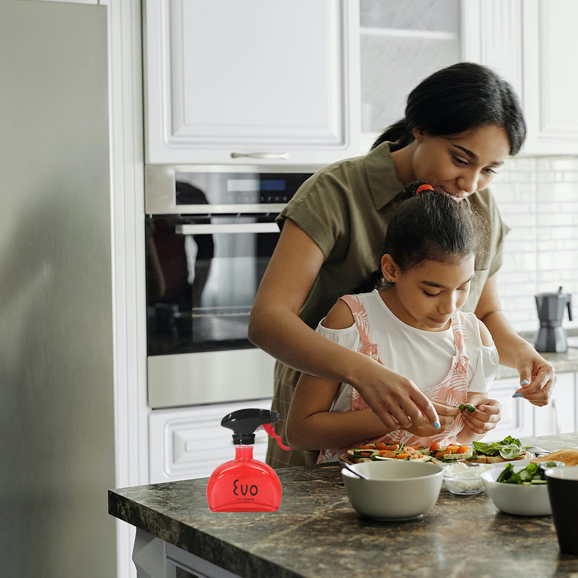 Materiales libres de BPA y DEHP Evo, seguro para alimentos.