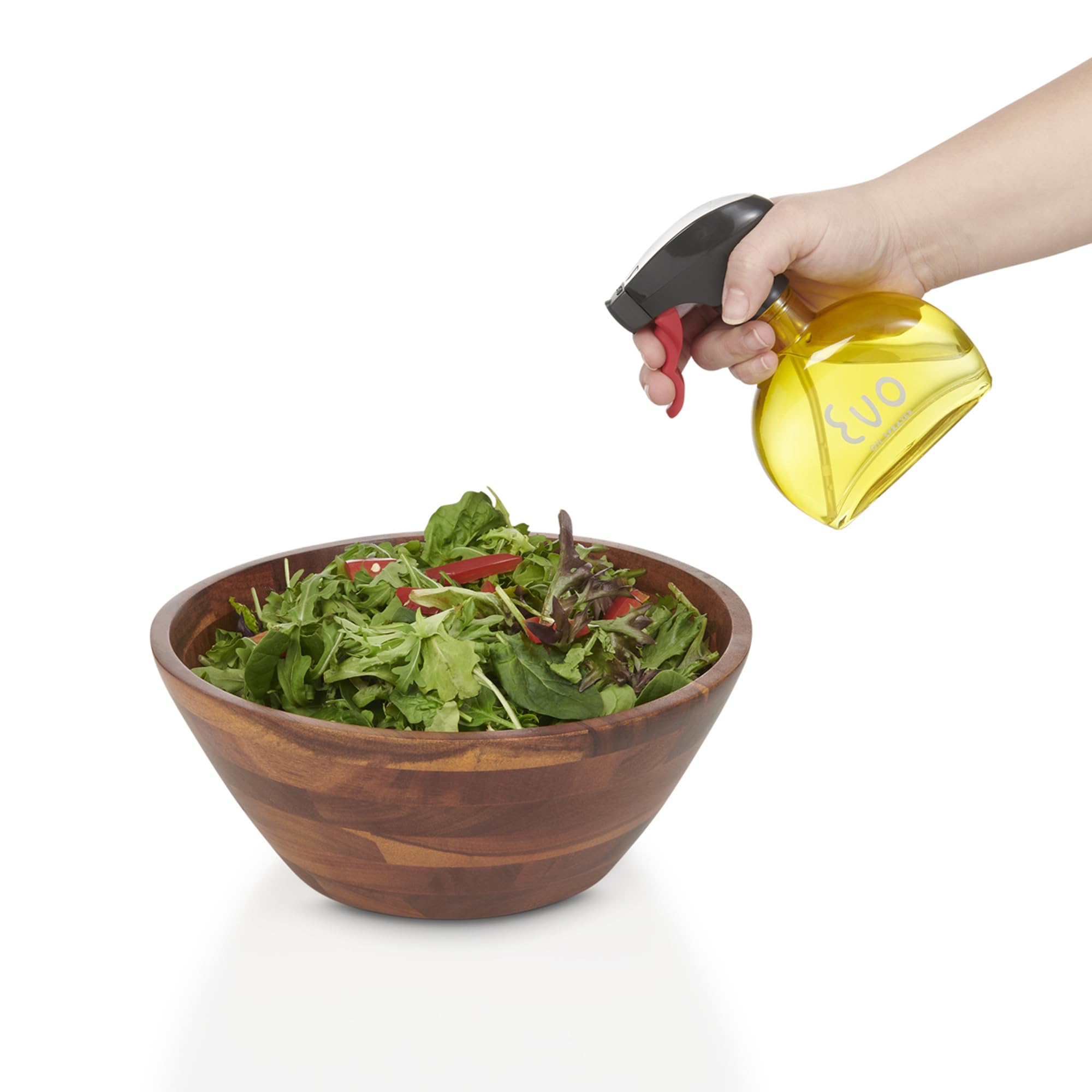 Evo Oil Sprayer en vidrio, uso cotidiano en la cocina sin aerosoles