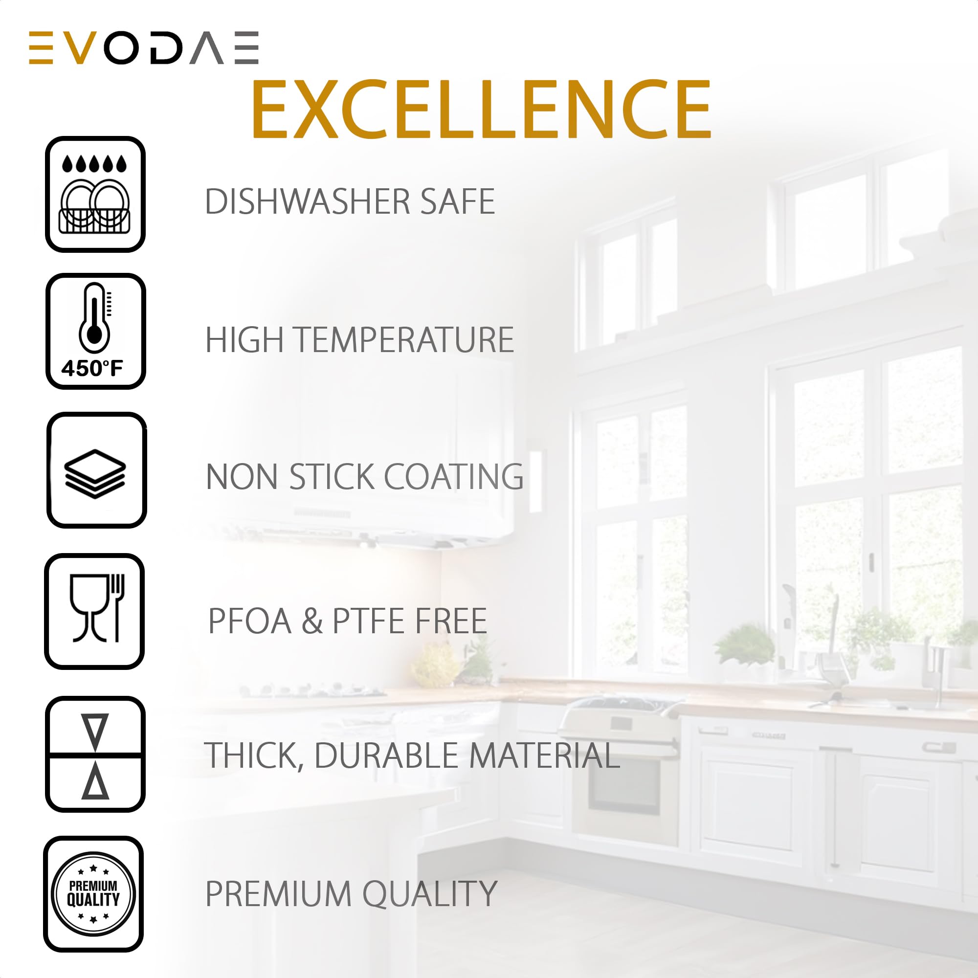 EVODAE incluye código QR para recetas y consejos de horneado.