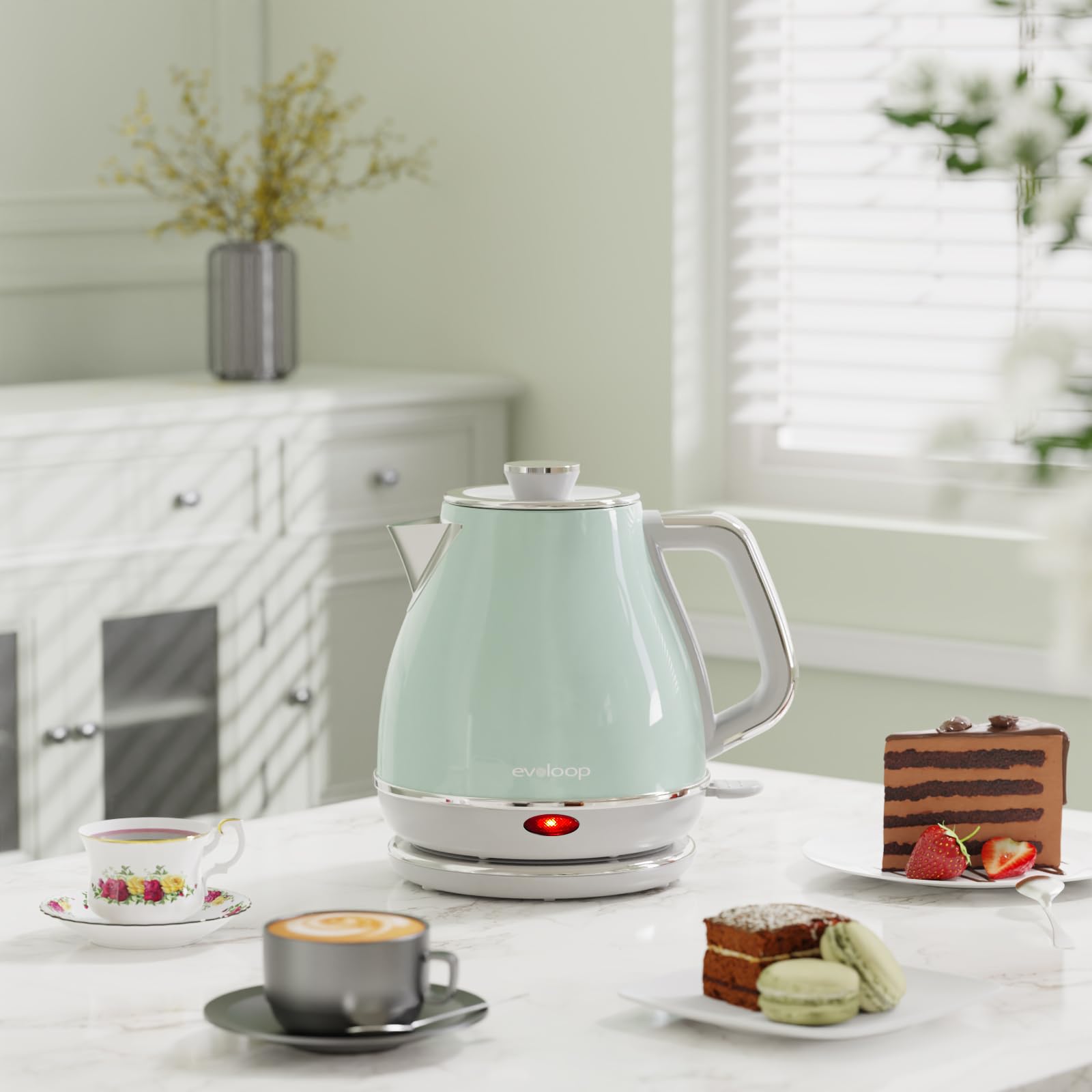 Uso rápido Evoloop: hervir agua en minutos para té o café.