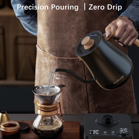 Evoloop hervidor interior de acero inoxidable para durabilidad y sabor limpio.