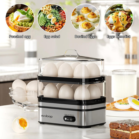 Accesorios incluidos: bandeja para pochar, bandeja para tortilla y soportes para servir.
