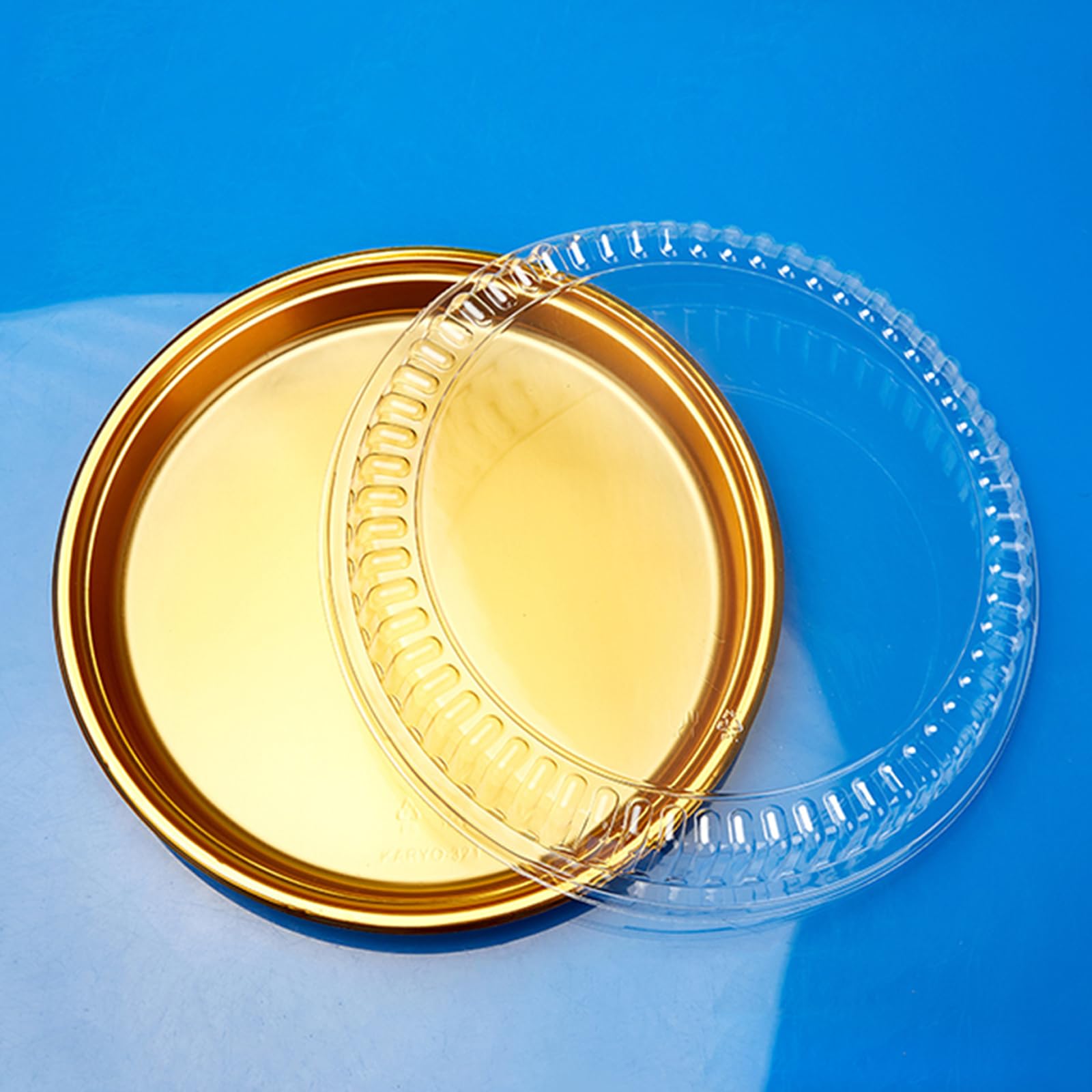 EWAFILU contenedor-pie plástico para postres, ideal para exhibición en vitrinas