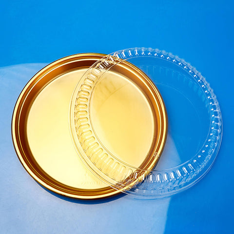 EWAFILU contenedor-pie plástico para postres, ideal para exhibición en vitrinas