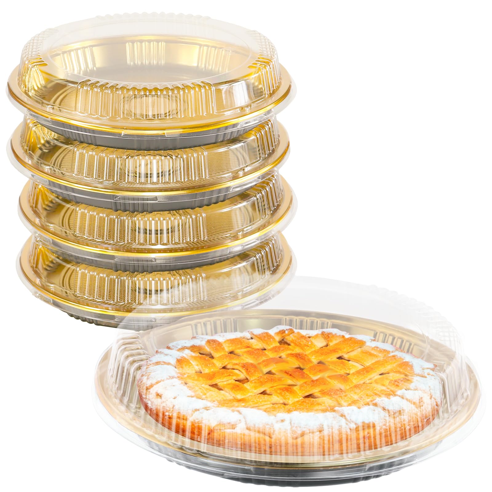 EWAFILU contenedor-pie plástico 12pulgadas con tapa transparente para exhibir pasteles