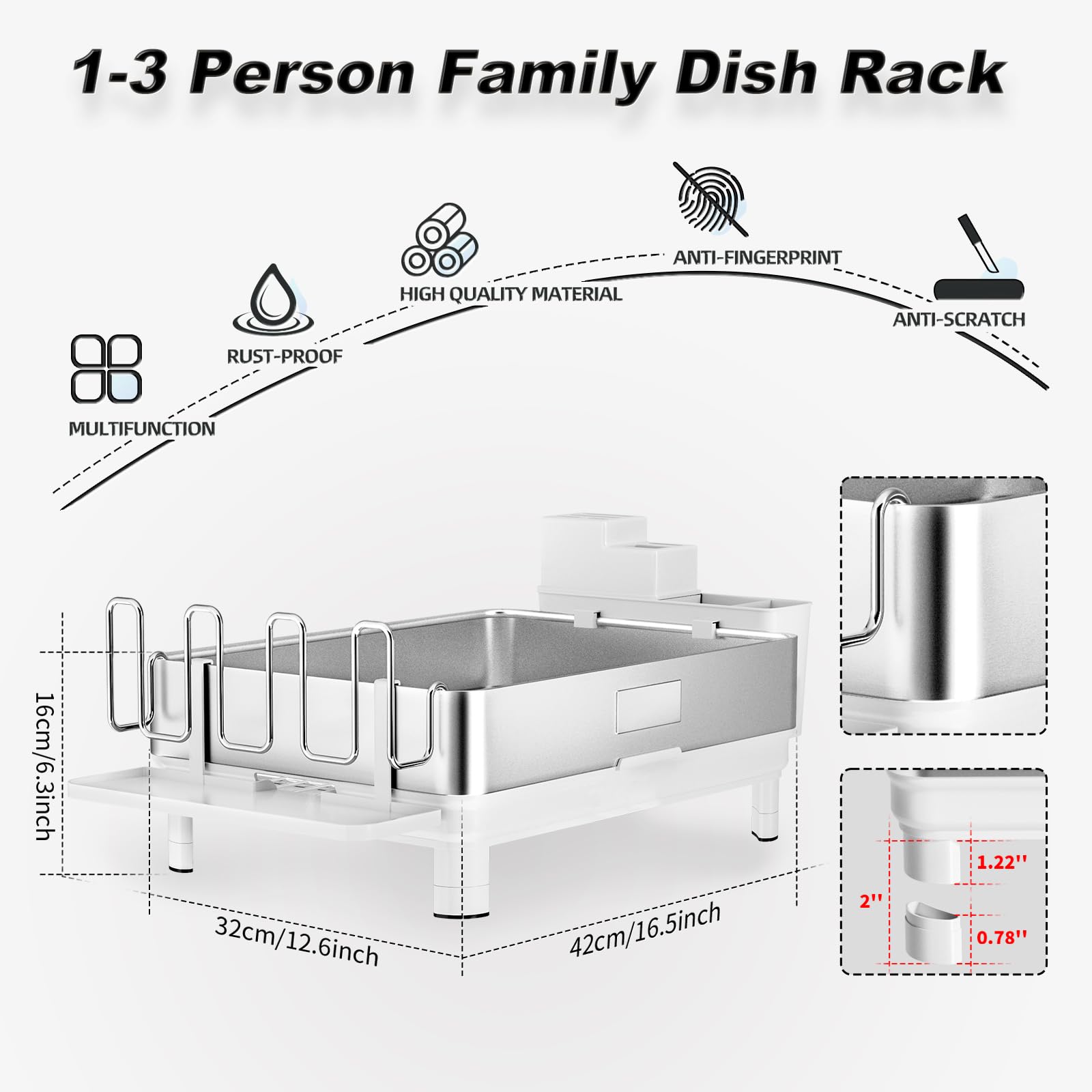 Ewaiira dimensiones compactas: ajuste perfecto para cocinas pequeñas.