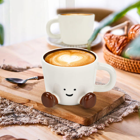 Taza EWCEFIC color caramelo marrón ideal para café suave