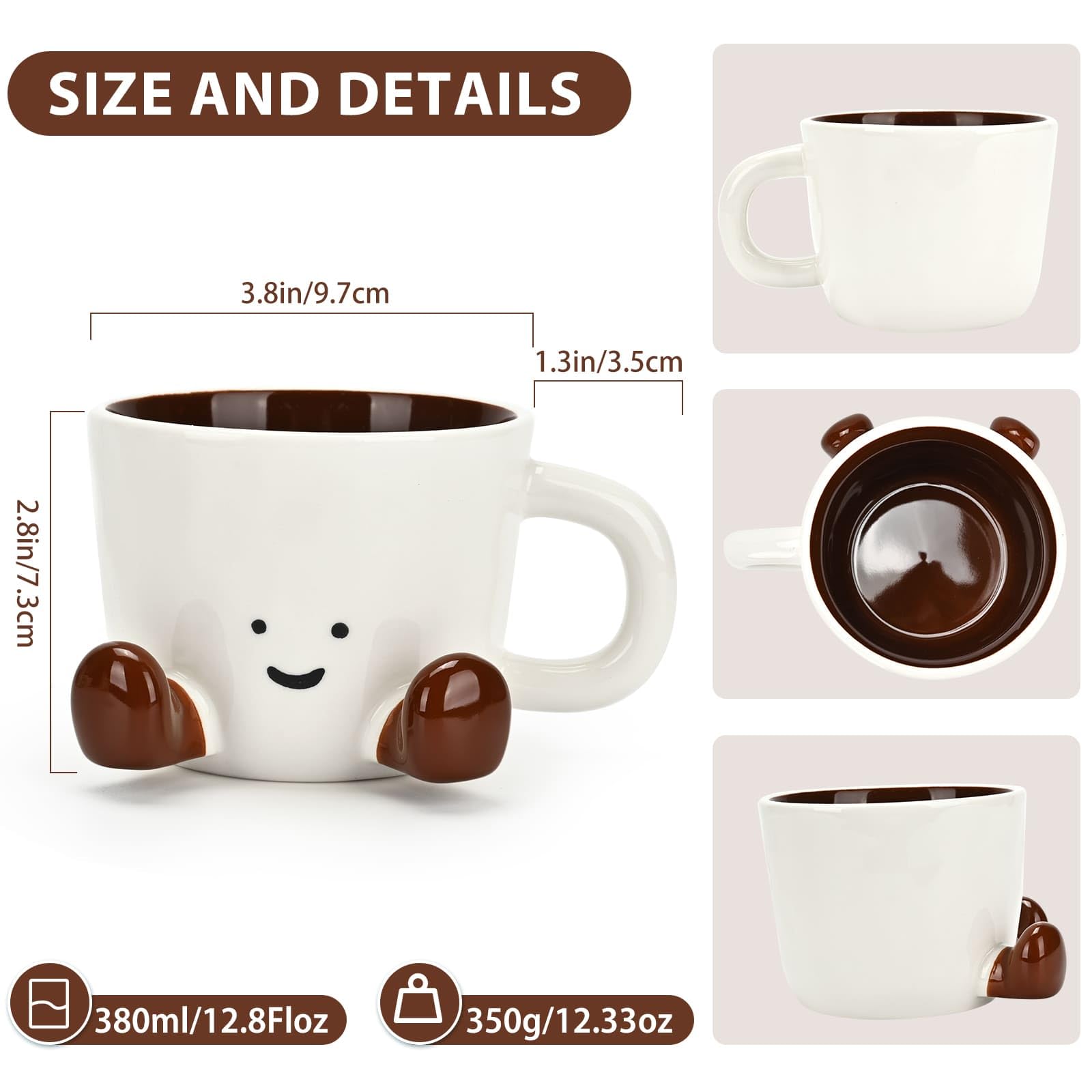Taza EWCEFIC cerámica azul estelar para momentos tranquilizantes