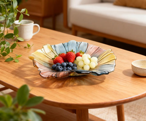 Centro de mesa de fruta de cristal EWEIGEER, ideal para comedor o sala