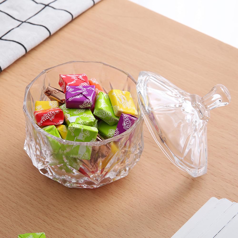 Tazón de vidrio para escritorio EWEIGEER guarda clips y té