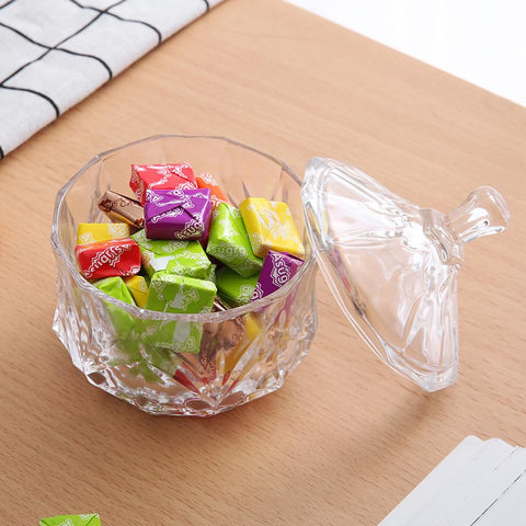 Tazón de vidrio para escritorio EWEIGEER guarda clips y té