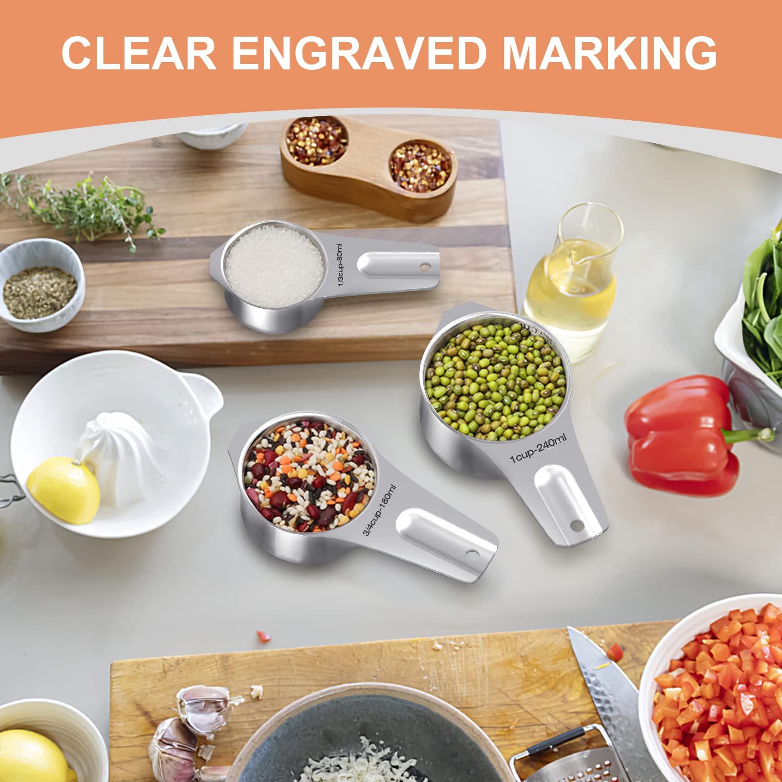 EWFEN anillo removible para guardar y organizar las tazas y cucharas