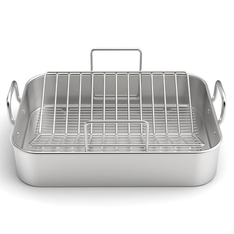 Bandeja para asar EWFEN en acero inoxidable 17x13 cocción uniforme