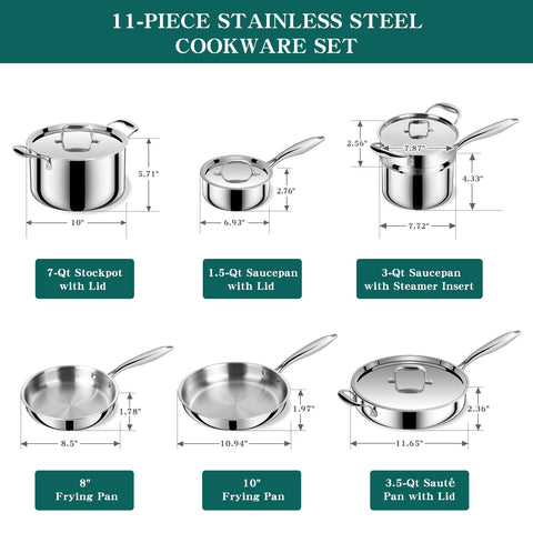 Cazo EWFEN de 1,5 cuartos con tapa para hervir salsas y caldos.
