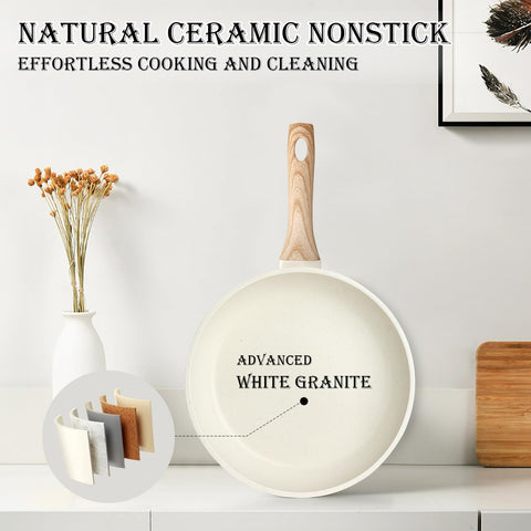 Cazo EWFEN de 1,8 qt con granito antiadherente para salsas y caldos