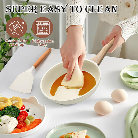 Cazo EWFEN de 4 qt con granito antiadherente para guisos y hervidos