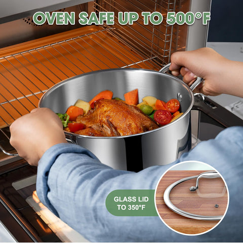 Conjunto EWFEN compatible con inducción para cualquier cocina.