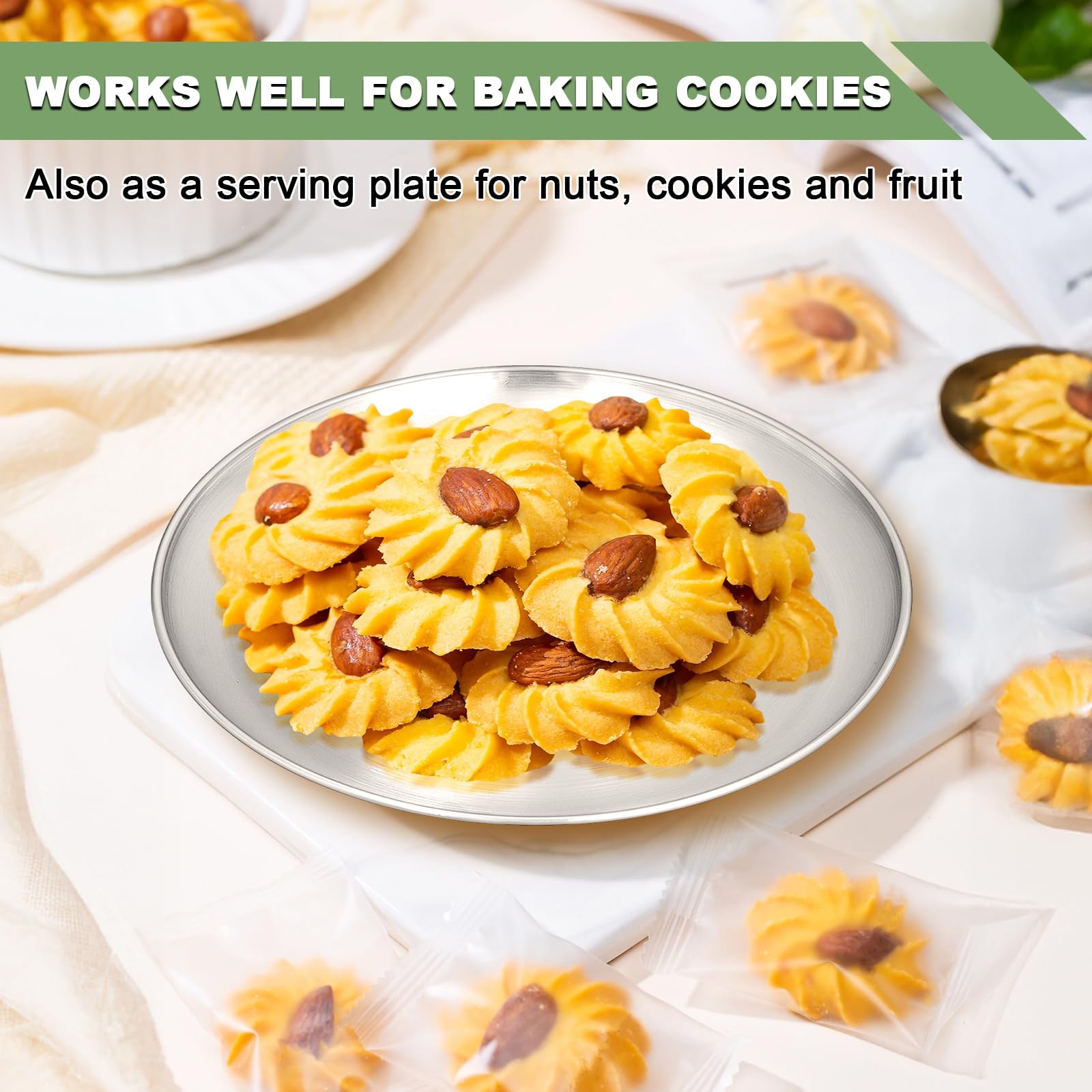 Platos EWFEN apilables para ahorrar espacio en la cocina.