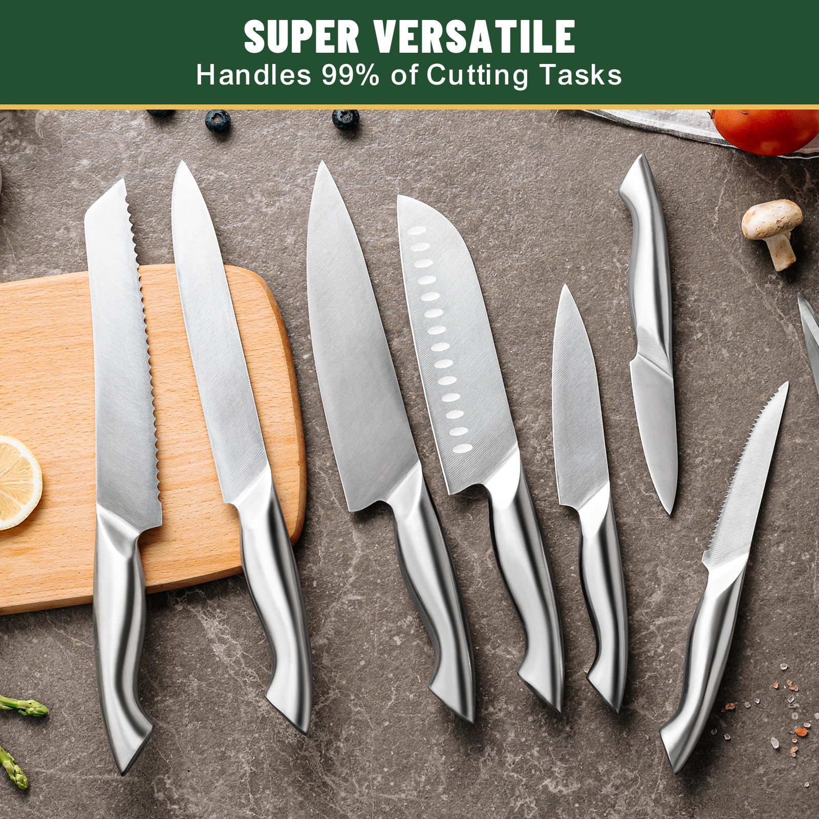 Tijeras de cocina EWFEN en bloque, herramientas completas para cocinar