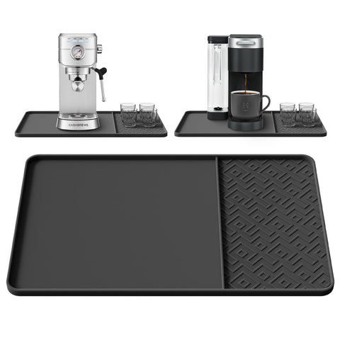 Almohadilla EWX de silicona para café con bordes elevados protege la encimera
