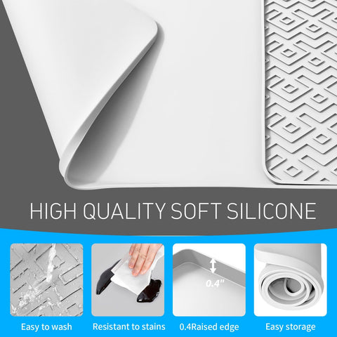 EWX alfombrilla de silicona 24x16: protección de encimeras frente a calor y manchas