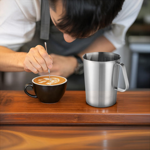 Exclaith taza medidora con pico vertedor y asa ergonómica