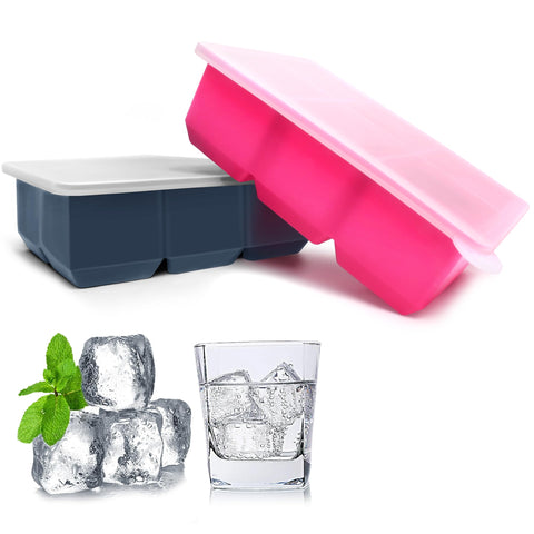 Excnorm: molde hielo cuadrado con seis cubos para enfriar sin diluir rápido