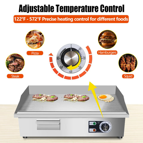 ExGizmo parrilla, limpieza fácil gracias al depósito de aceite y placa antiadherente.